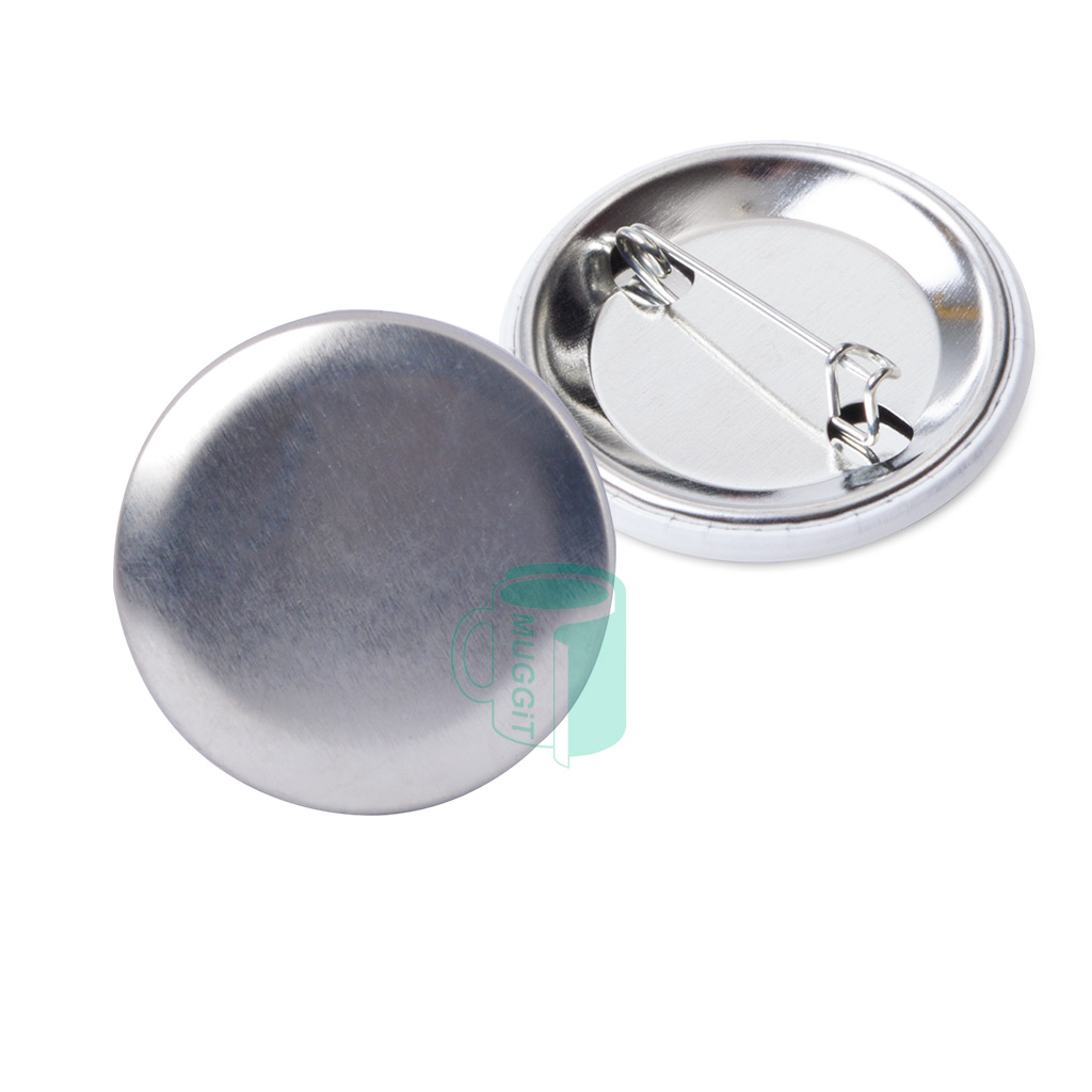 Button 37 Pin 100 SILVER