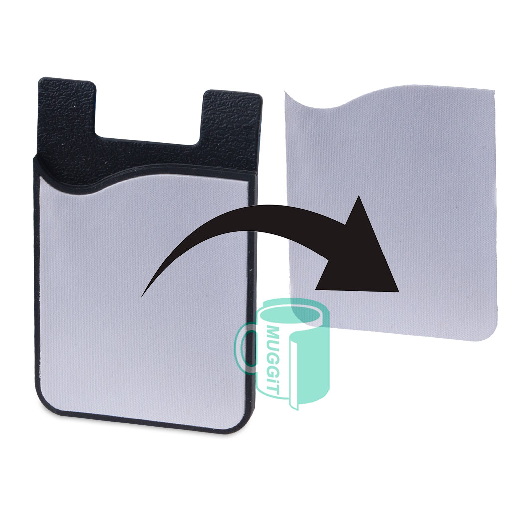 Cellphone Card Holder - Black. For use with Sublimation