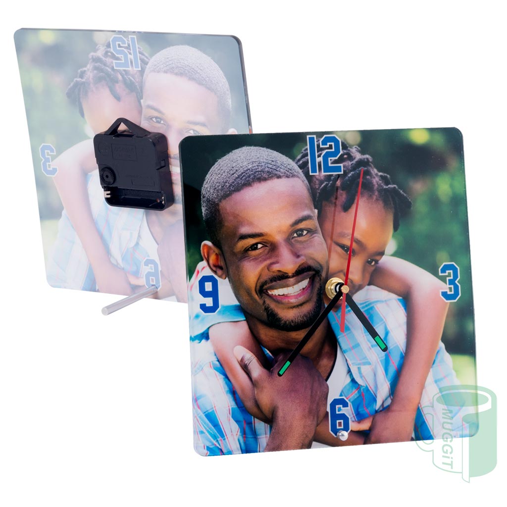 muggit clock sublimer 2tone plastic table stand clocksublimer2t3d