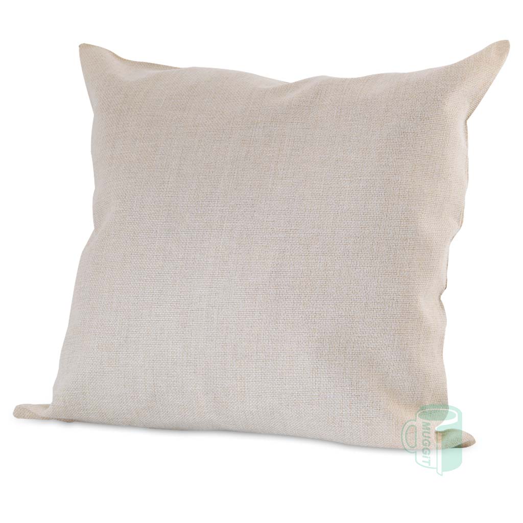muggit_cushion_canvas_large_scatter_pillow_cushioncanvasl Canvas covered scatter cushion Decorate home or work place with cream canvas scatter cushion. Size: 40x40cm. Use with Sublimation, Inkjet & Laser printing