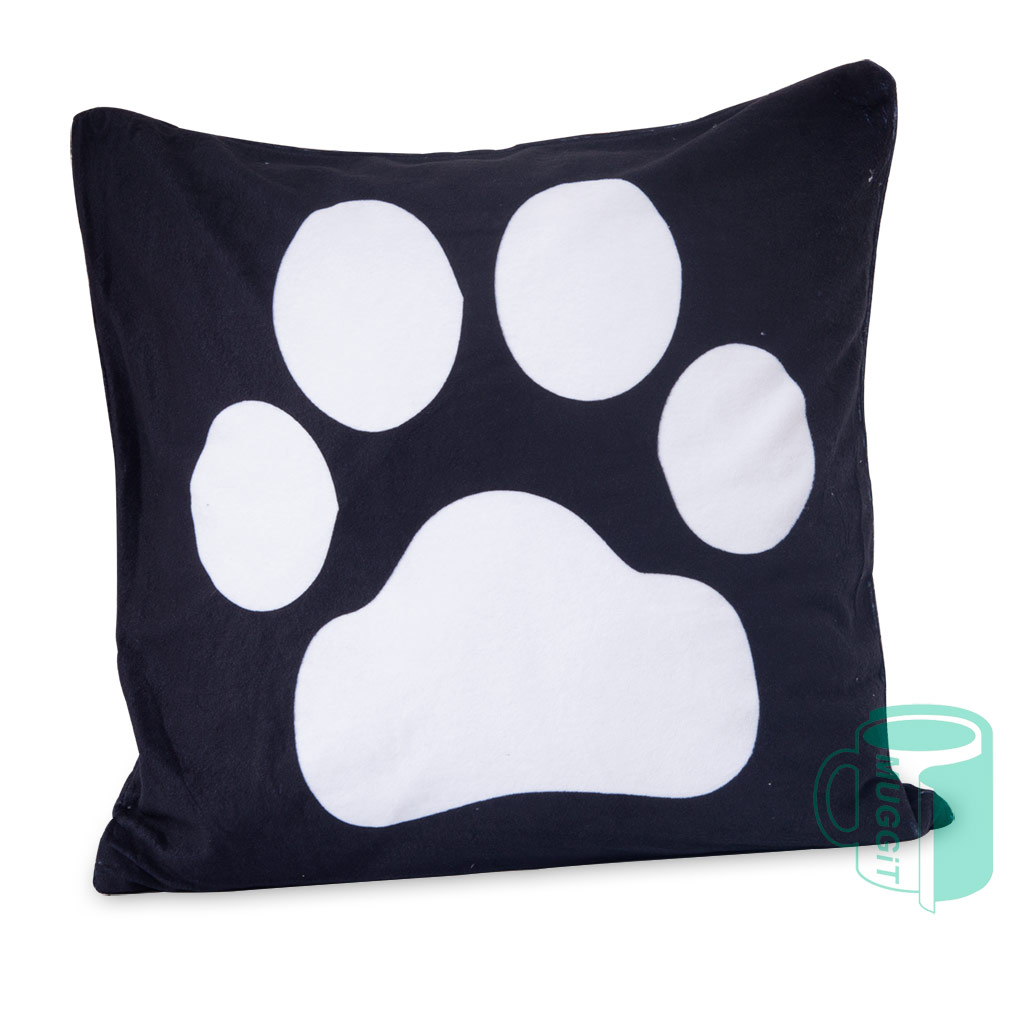 muggit cushion plush paw black white cushionplushpawprint40x40 1