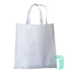 White canvas shopping bag - Sublimatable tote bag, carry bag, Economy Sublimateable Shopping Bag - white For use with Sublimation, Inkjet & Laser.