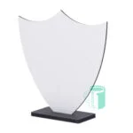 Large hardboard award trophy (180 x 190mm) with 6mm thick MDF base. For use with Sublimation ONLY. Includes a tube of Superglue.