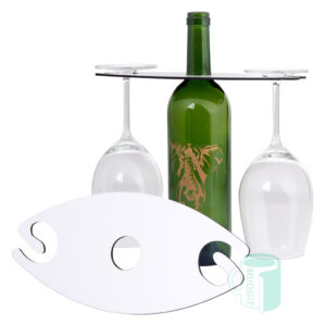 Muggit AMERICAN HB printable Wine Butler (254 x 114mm) - Place on neck of wine bottle - holds 2 wine glasses. For sublimation ONLY.