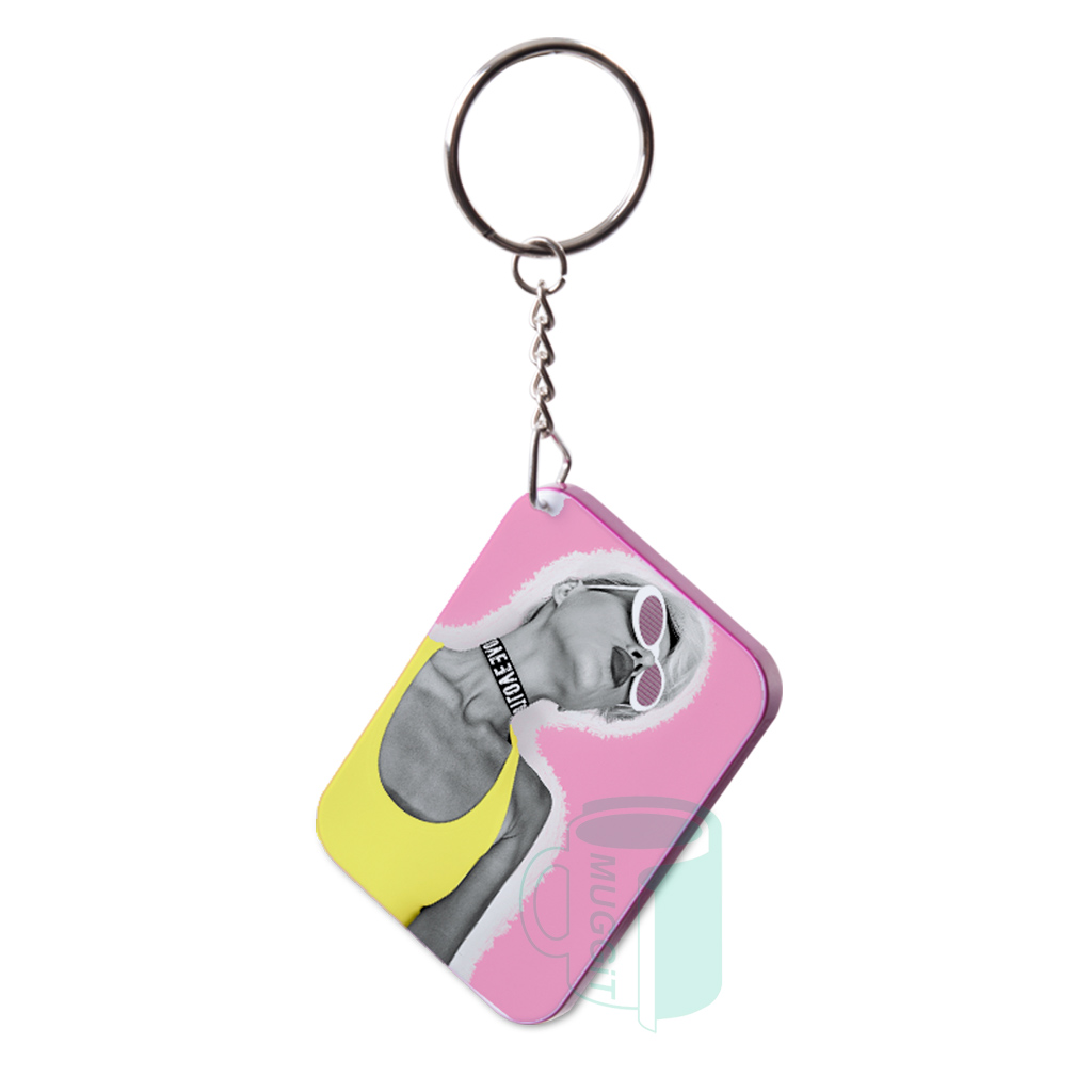 muggit keyring polymer purple trim edge cc30 plastic keyringpolymerpurplecc30