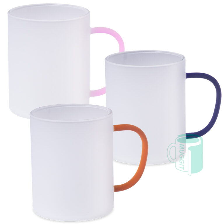Frosted 13oz Glass Mugs