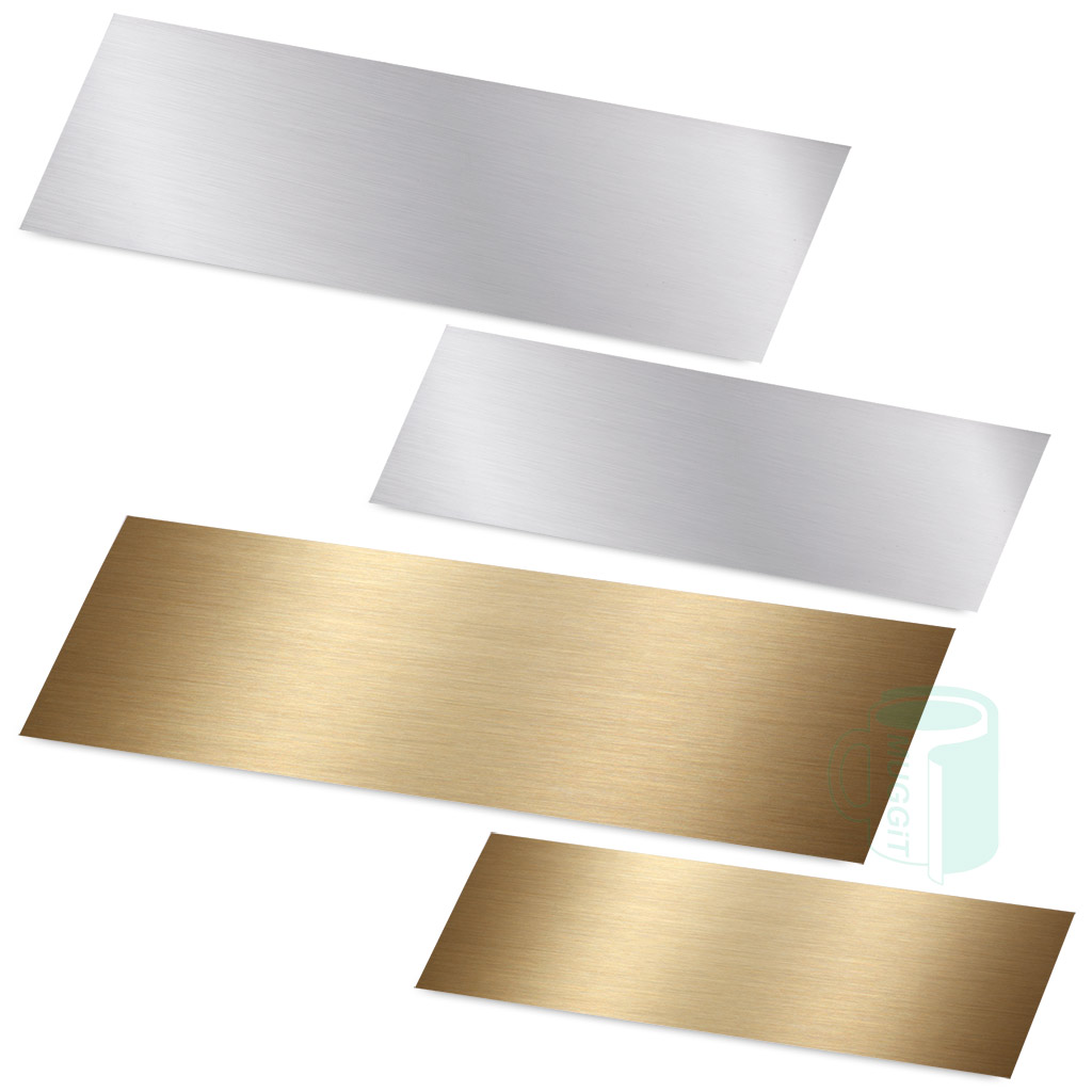 Printable gold and silver metal inserts