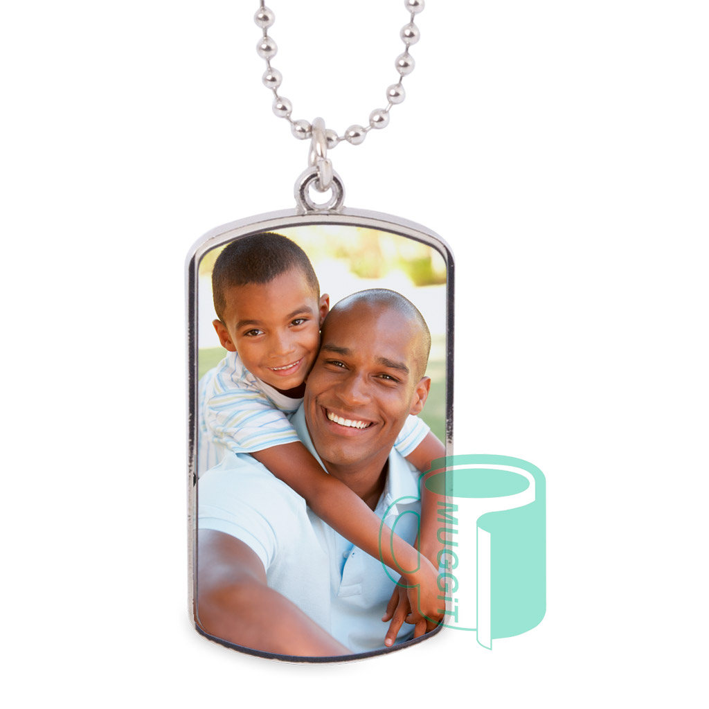 muggit metal id tag silver army tag dog tag metalidtagsilver 3