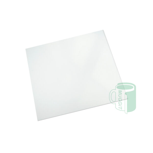 White Metal Tile Insert for Metal Key-rack / Coat Hanger single / Candle Holder - 15.2 x 15.2cm x 1.2mm. For use with Sublimation.