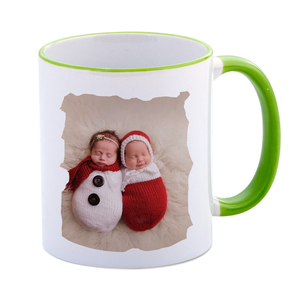 muggit mug 2tone lime handle rim coffee kitchen mug 2tlimeh 1