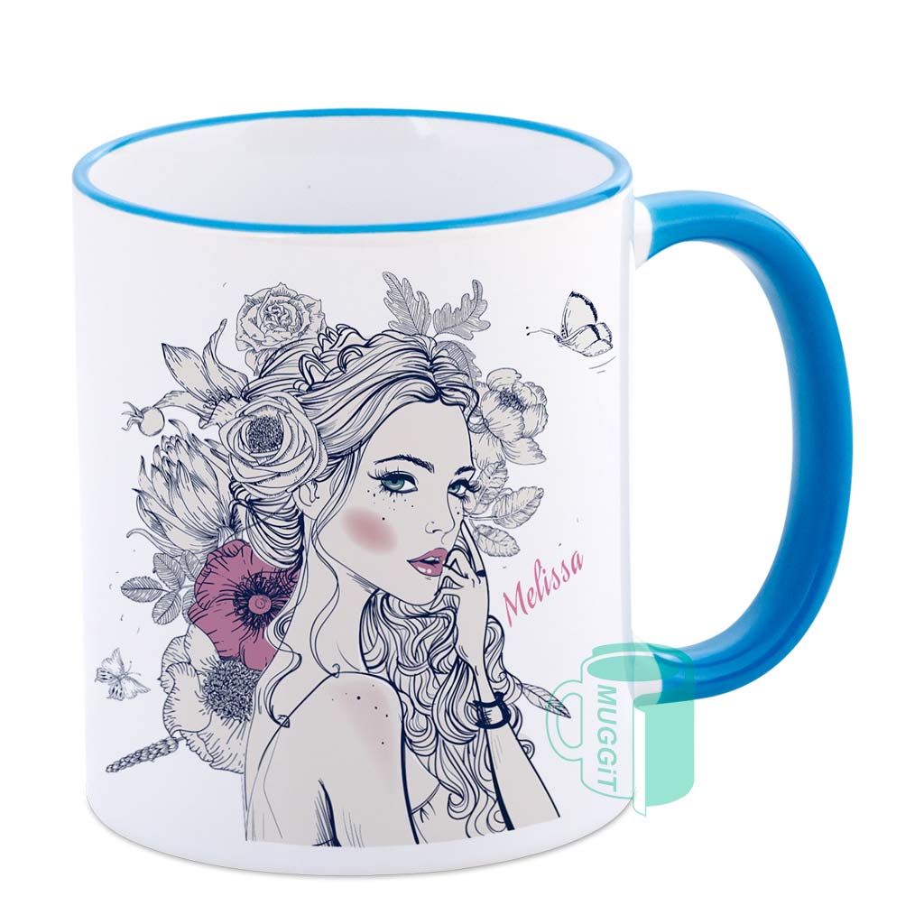 muggit mug 2tone sky handle rim coffee kitchen mug2tskyh 1