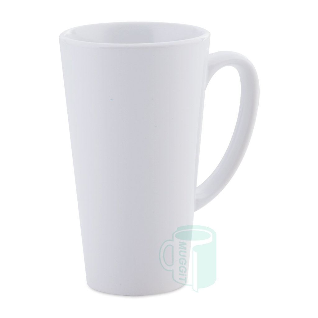 muggit mug cone 17oz white coffee jumbo ceramic mugconew17 1
