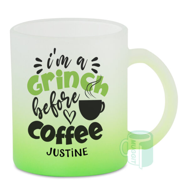 muggit mug glass frosted green coffee mugglassfrostedgrn 1