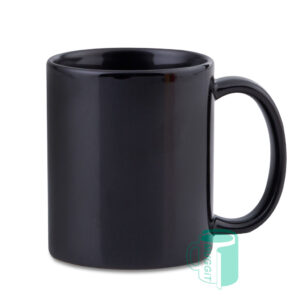 Black Coated Mug for Laser printing. For use with Laser only.