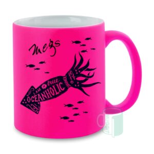 muggit mug neon bright pink coffee mugneonpink