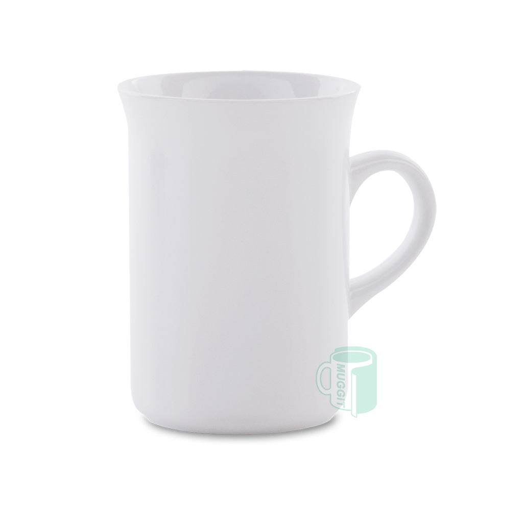 muggit mug tea white slim narrow curved lip mugtea