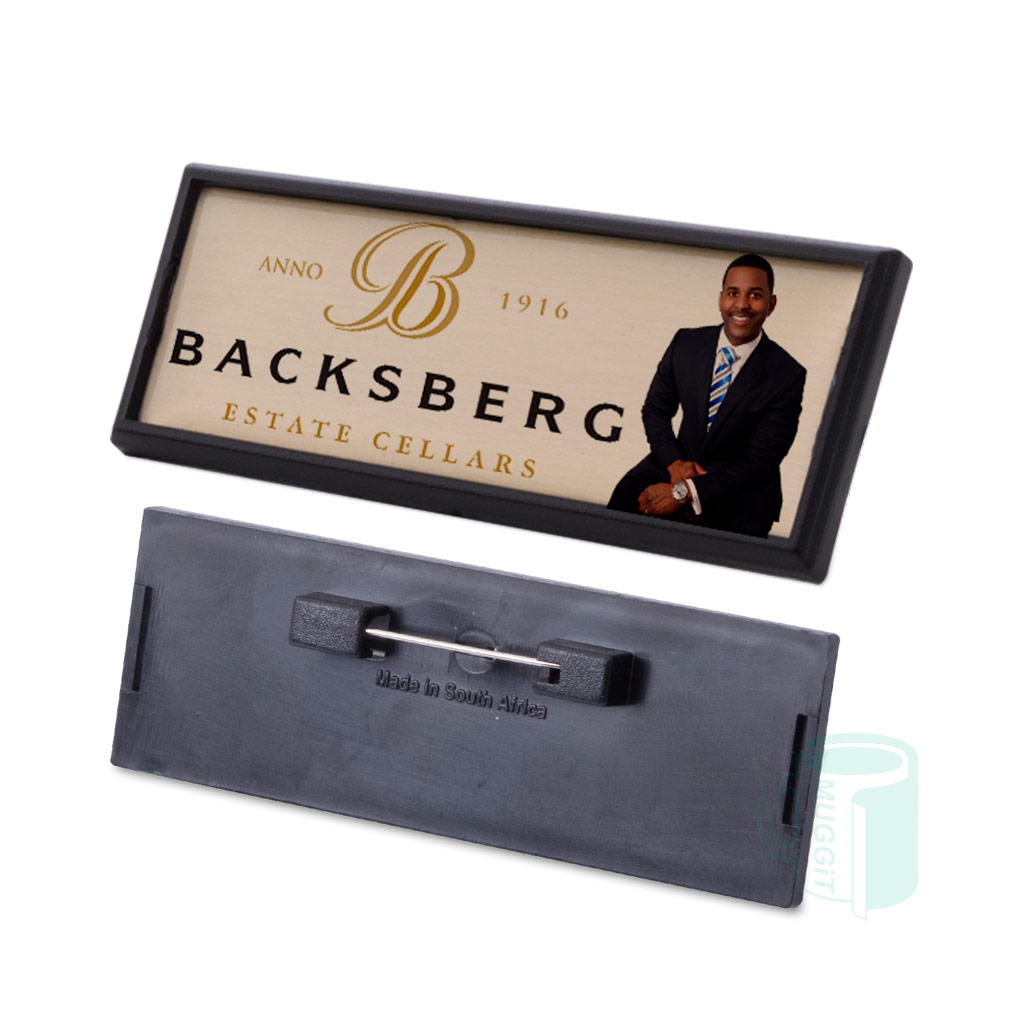 muggit sublimation badge pin large gold metal insert name tag sublibadgepinlgold