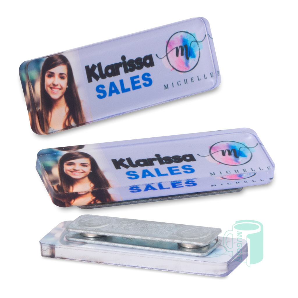 muggit sublimer 2tone namebadge name tag magnetic sublimer2tnamebadgemag 1