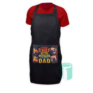 Apron Black Silky with Pocket Apron Black Silky with Pocket 1