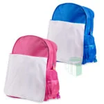 Pink and blue kids backpack