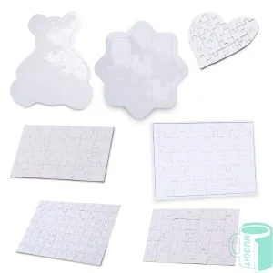 Home 101 Printable Glossy Cardboard Puzzles Our range of sublimation printable puzzles in a variety of shapes, sizes and pieces, start from 21 piece - 99 piece. Sold in singles