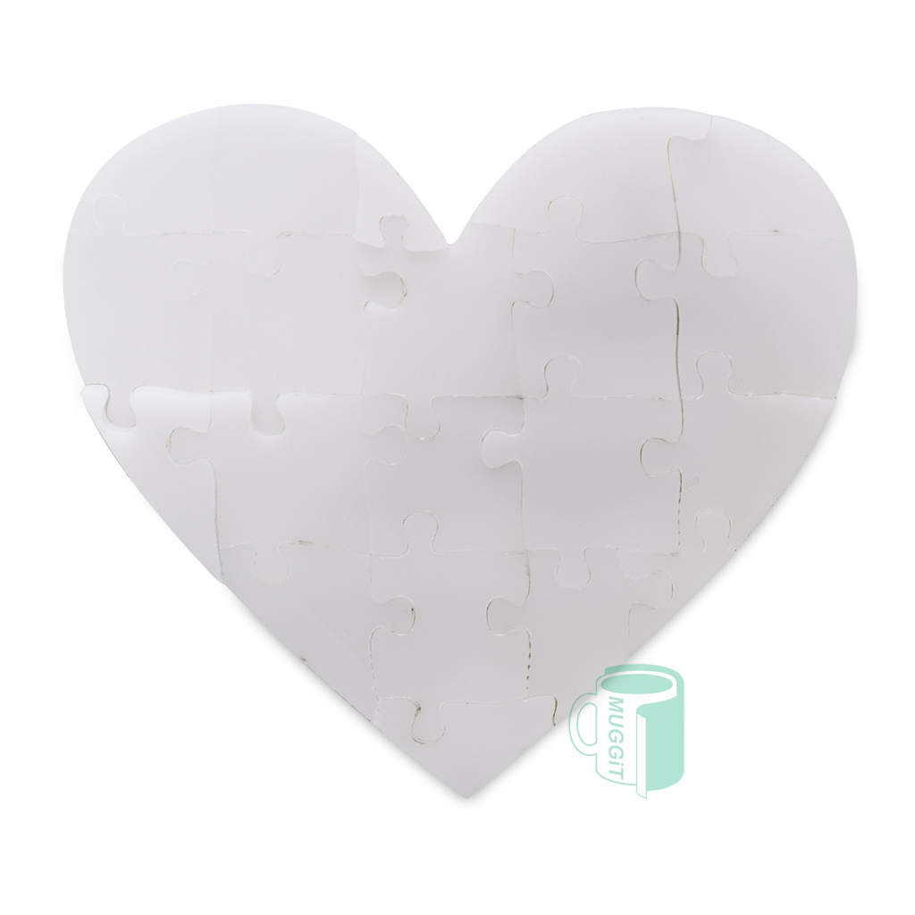 Sublimer mini heart puzzle 20-piece mini heart puzzle with sublimation coating, print on both sides, inexpensive, waterproof, mould proof, and extremely durable