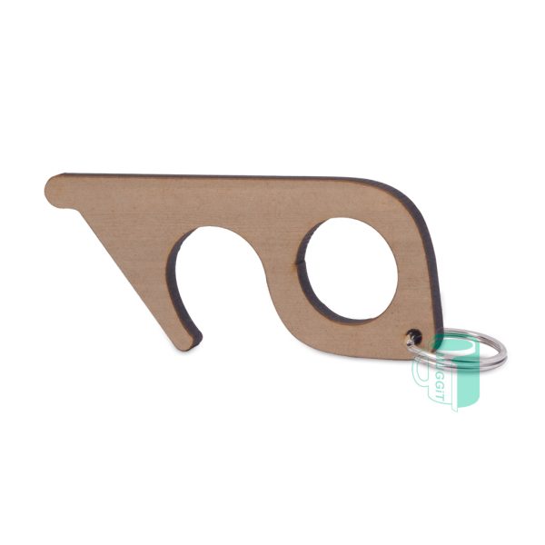 MDF Covid-19 Multitool Keyring (pack of 5) - Use it to hold shopping bags, open doors, press buttons on credit card machines. FOR USE WITH VIDEOFLEX WHITE SHINY SUBLI. (Science shows that the virus lasts the least amount of time on porous substrates such as this).