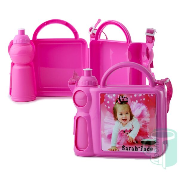 muggit lunchbox multi pink kids school food drink bottle container lunchboxmultipink 1