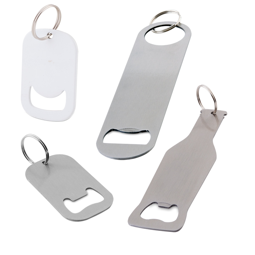 muggit_main_keyring_bottle_opener_keyringbottleopener Metal bottle opener keyrings come in various sizes & shapes, for businesses promoting a brand or personalized gifts for weddings, birthdays or corporate events.