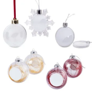 Home 111 Exquisite christmas photo ball hanging ornaments A range of clear photo Xmas Balls that you can hang from the hanging loop.