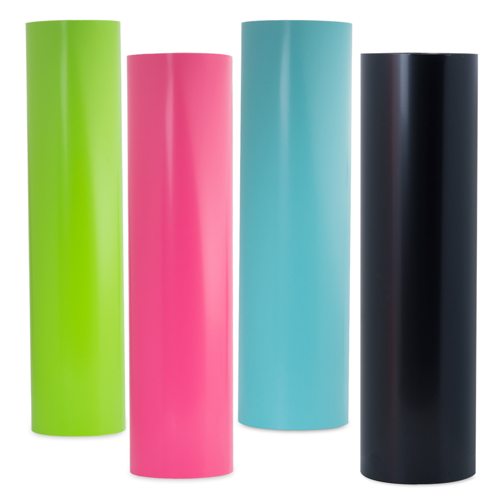 Coloured heat transfer vinyl videoflex in a large selection of standard colours.