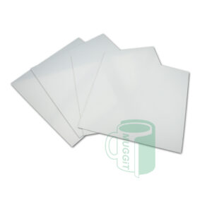 White Metal Tile Inserts (10.6 x 10.6cm x 1.2mm) for Metal Coat Rack - Pack of 4. For use with Sublimation.