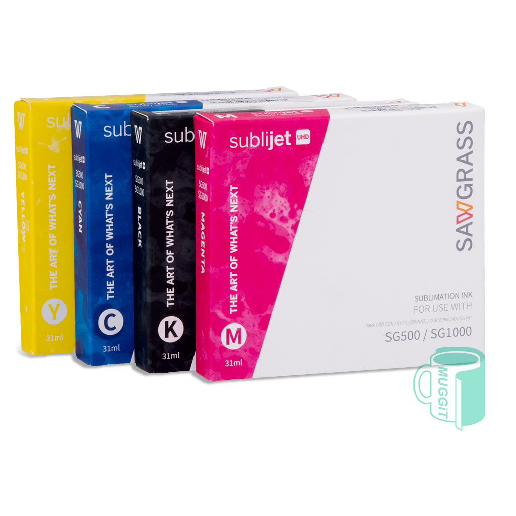 muggit_sublimation_ink_sawgrass_sg_500_subsawgrasssg500cmykset CMYK Set of UHD Inks for Sawgrass SG500/SG1000 - Special offer. For use with Sublimation.