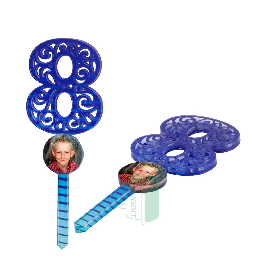 muggit sublimer 2tone cake topper birthday number eigt sublimer2tcaketopper8 1
