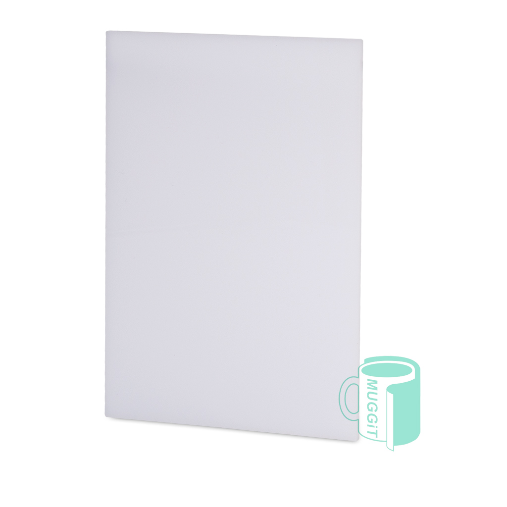 Sublimer photo cards in white – both sides are sublimation printable. Can be a photo stand, an invite or menu. Pack of 5. Size: 11 x 16cm
