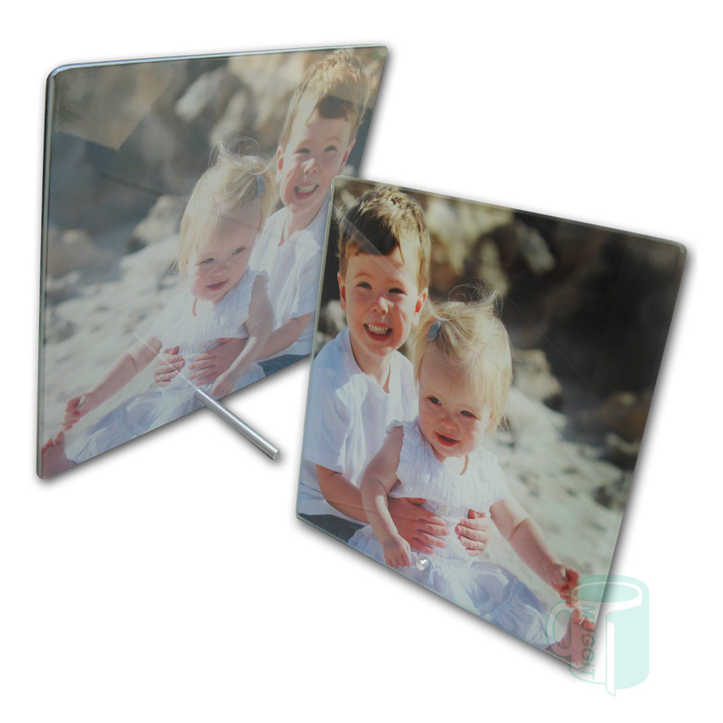 muggit tile glass photo sqare picture frame table foot stand tileglassphotosquare 1