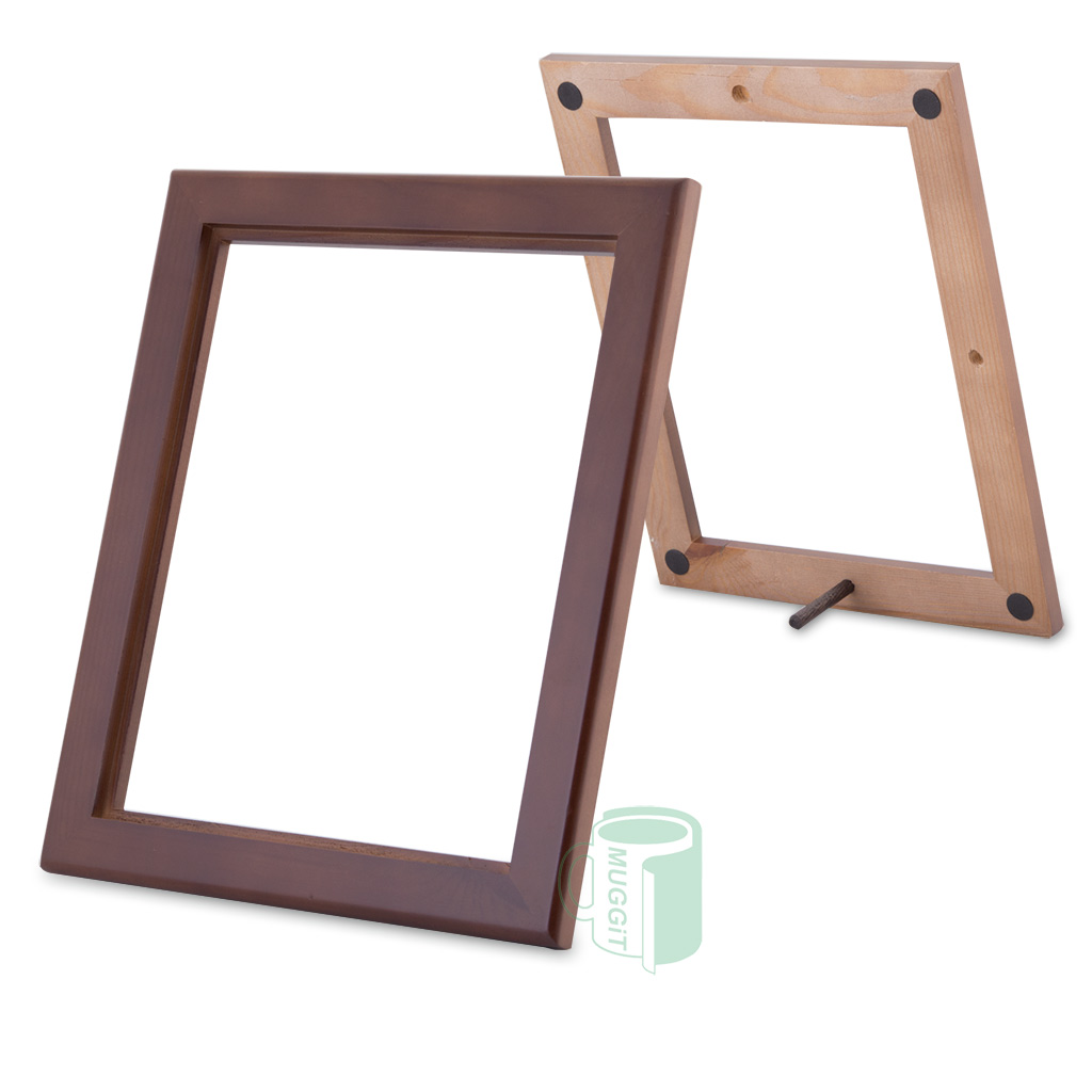muggit_tile_photo_frame_wood_brown_table_stand_tileframe25x20cm