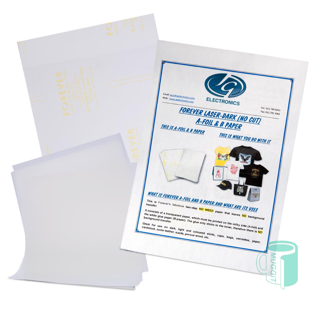 muggit_transfer_paper_laser_a_&_b_paper_tpforeverldarkafoil Forever A B Transfer Paper Dark Fabric