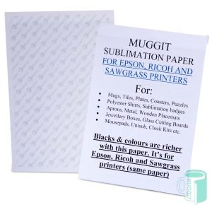 Muggit A4 Premium sublimation paper for use with Sawgrass, Ricoh & Epson