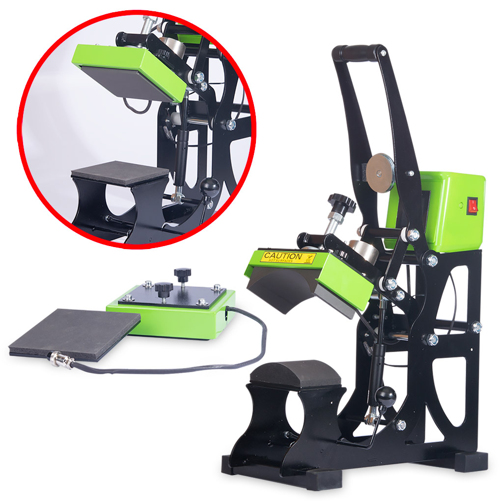 Professional Double element Muggit Cap & Mini Flat Press with auto open function. Free support pack included. 2 Year Warranty