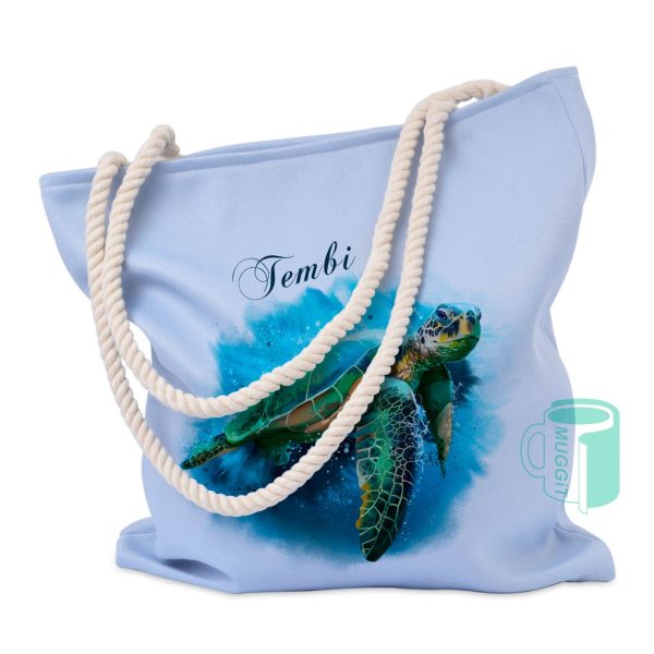 muggit bag rope handle tote bag blue shopping beach bagropehandle 1