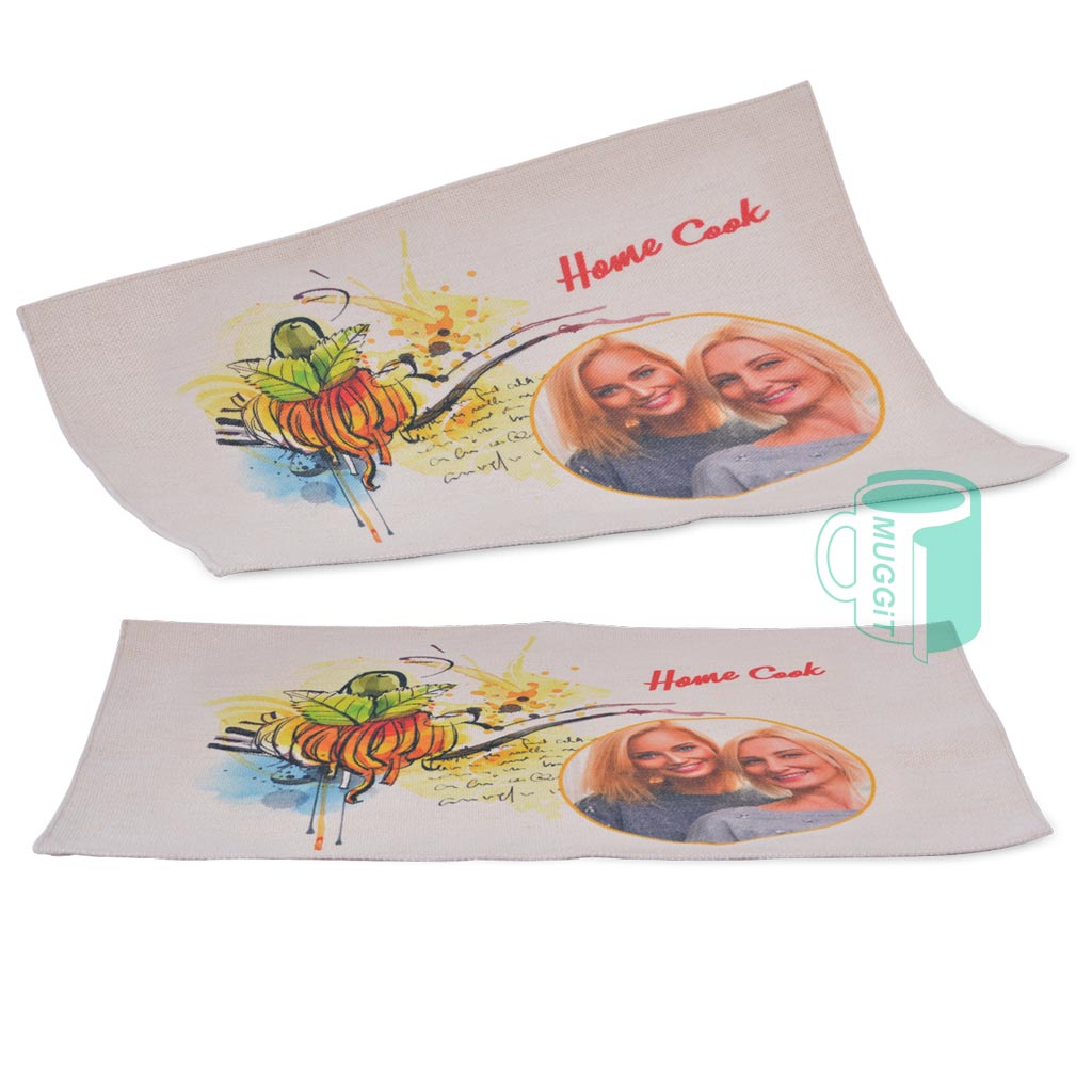 muggit placemat canvas linen beige brown fabric placemat linen 1