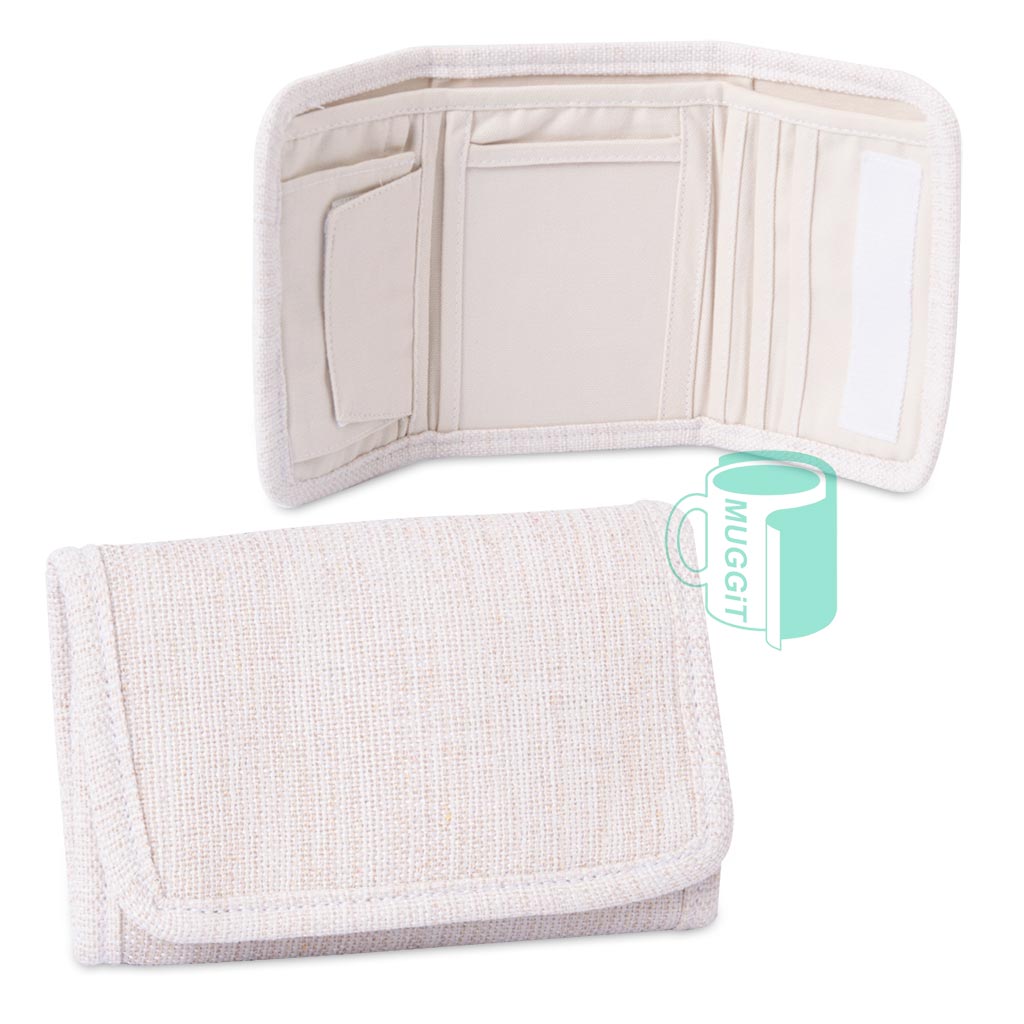 muggit_wallet_fabric_linen_canvas_beige_brown_shopping_money_walletfabric organize cash, credit cards, ID cards, business cards and other small personal items. This fabric wallet caters for kids, and young teens