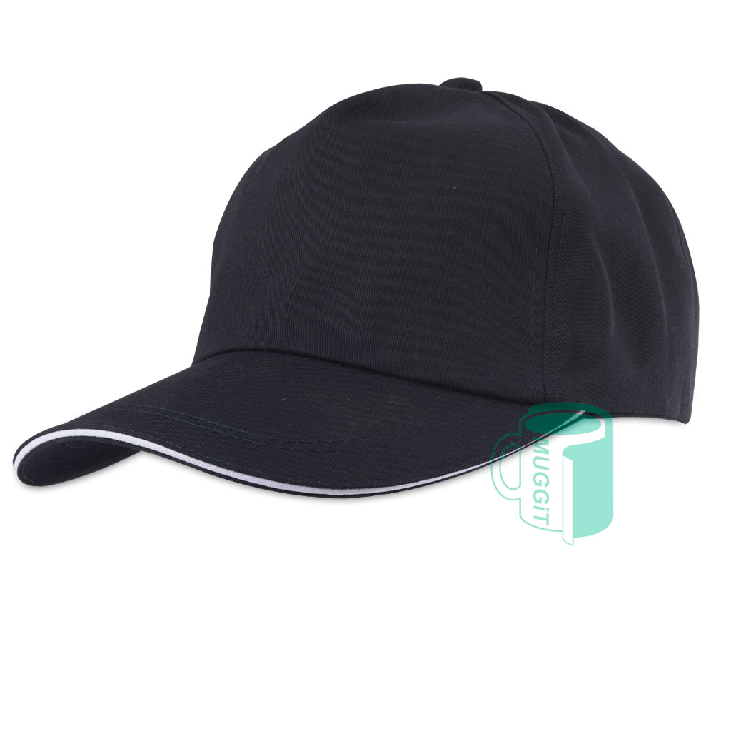 muggit cap hat baseball black polyester capbaseballblackpolyester 1