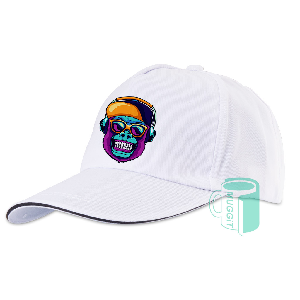 muggit cap hat baseball white polyester capbaseballwhitepolyester