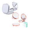 Metal compact mirrors with printable metal insert. Each sun, rose or square mirror crafted to perfection as a special personal gift or branded promotional item.