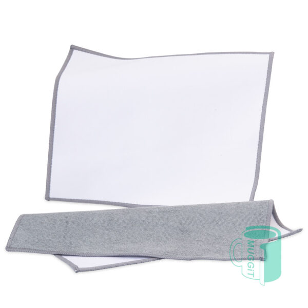 Edge Trimmed Mouse Pad & Cleaning Cloth-19*23cm. For use with inkjet, laser, sublimation, DTF - Pack of 5