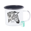 Muggit enamel mug with black inner