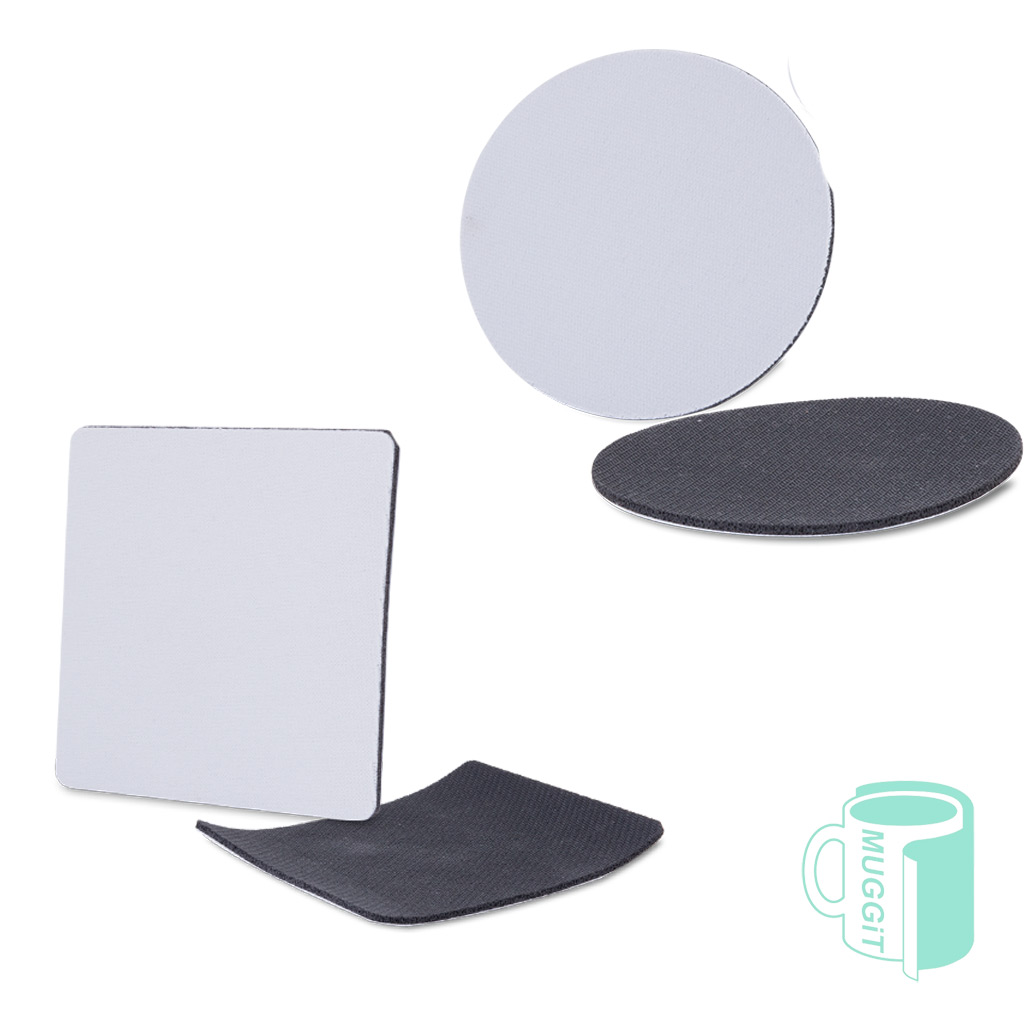 muggit_rubber_coaster_square10_sound9.5_rubbercoaster Durable printable rubber coasters are cut from neoprene material shields surfaces from the heat and cold, it also has a nonslip back for an extreme firm hold.