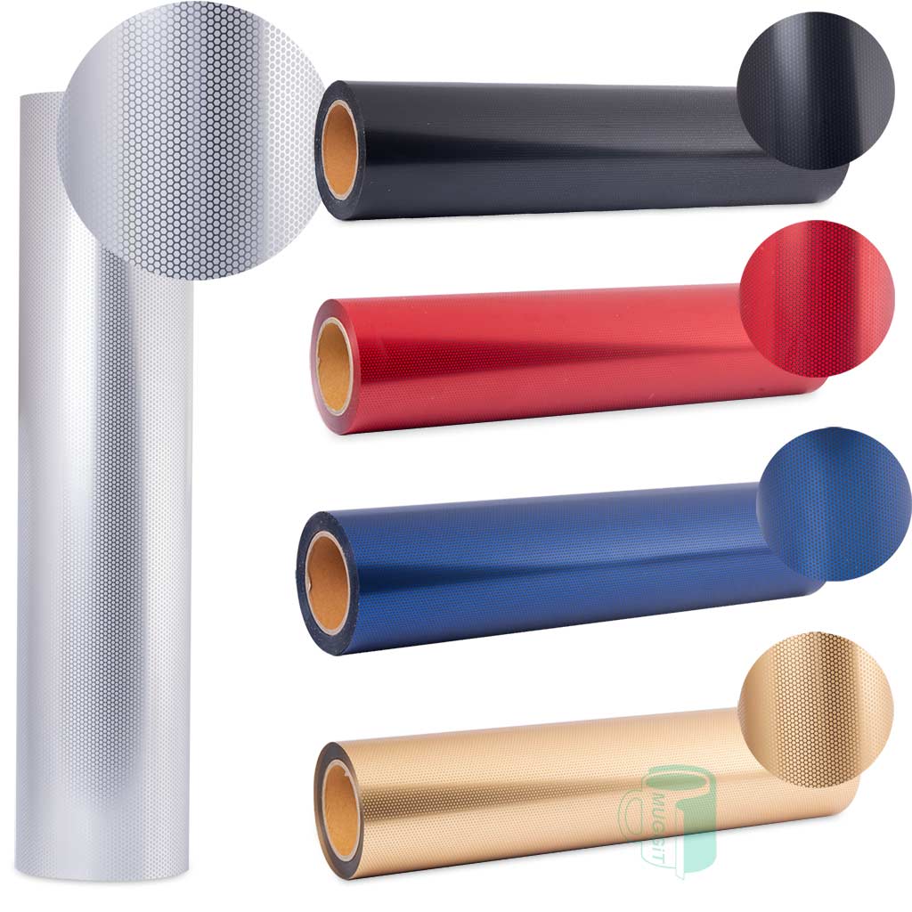 Honeycomb heat transfer vinyl videoflex, featuring a fine honeycomb-shaped pattern